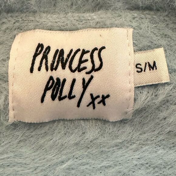 Princress Polly Blue Furry Sweater size S/M - Picture 3 of 5